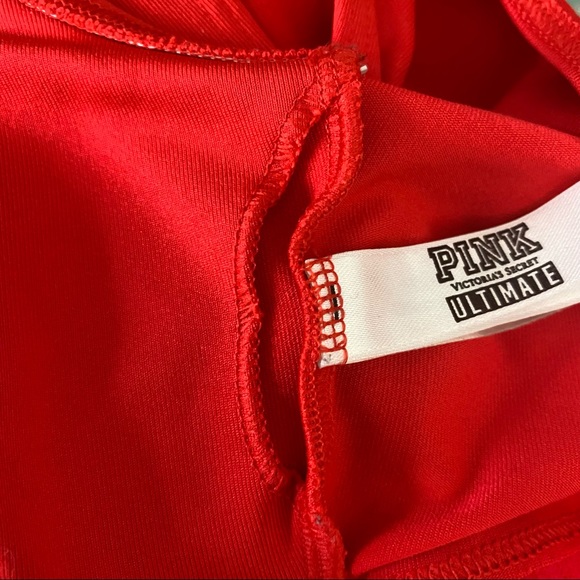 VS PINK Ultimate unlined sports bra. No pads but has pockets for them. L - Picture 6 of 8